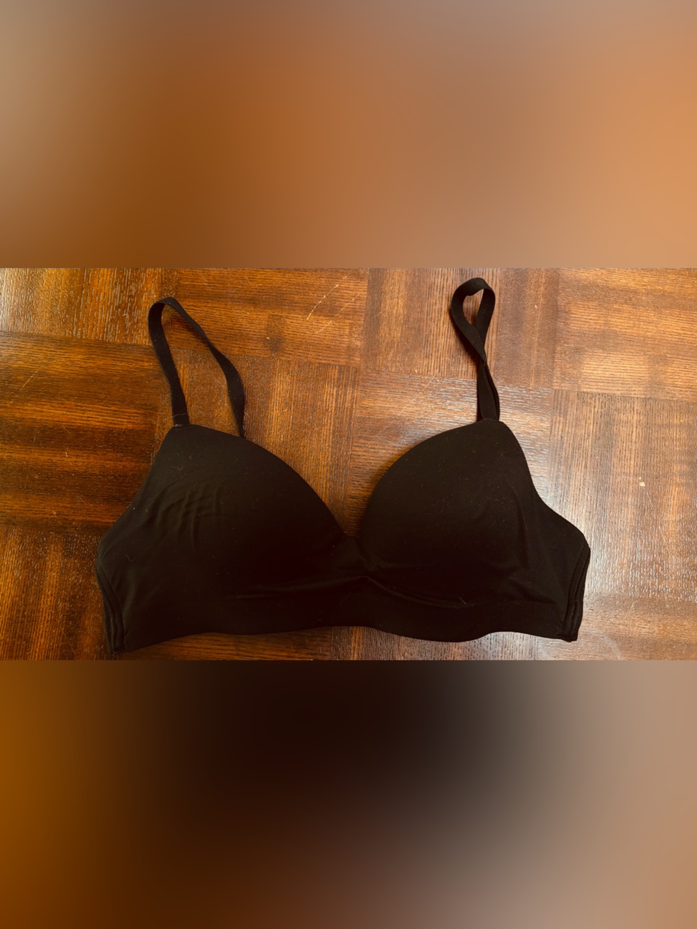 Soma Enbliss Black Smooth T-Shirt Wireless Bra 36A